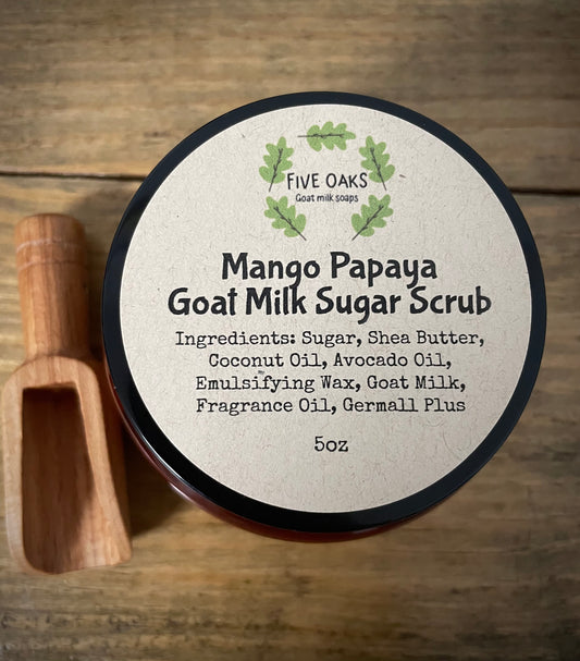 Mango Papaya Goat Milk Sugar Scrub