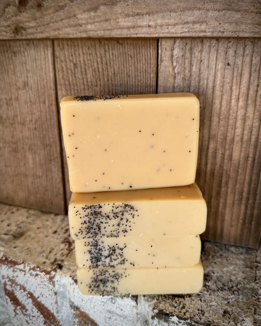 Lemon Poppyseed Goat Milk Soap