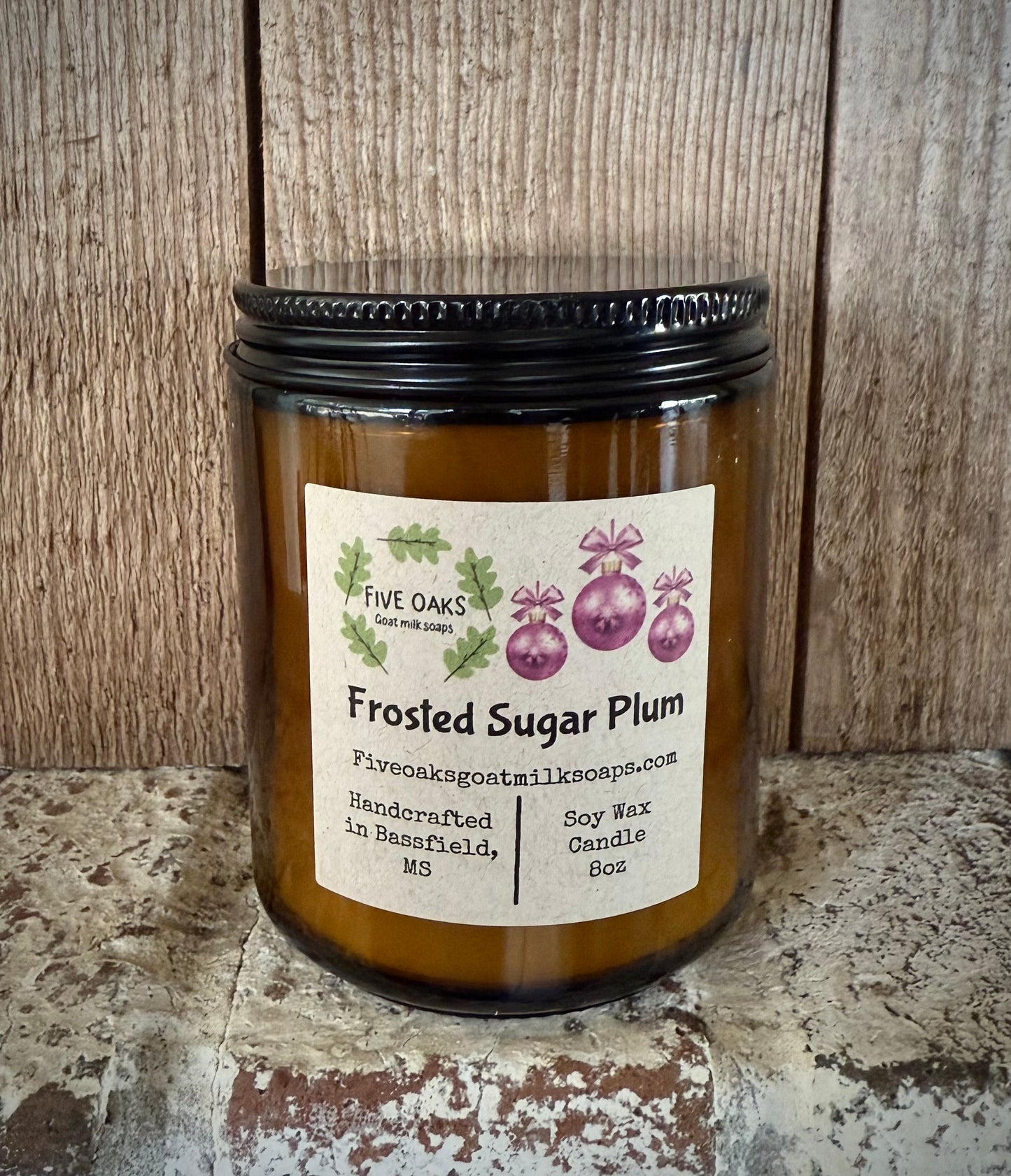 Frosted Sugar Plum Candle